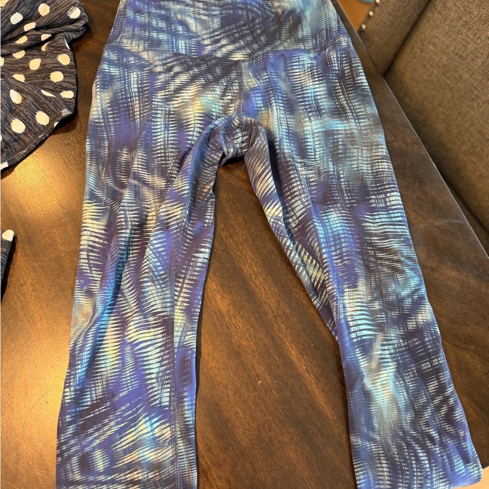 Blue Patterned lululemon Leggings